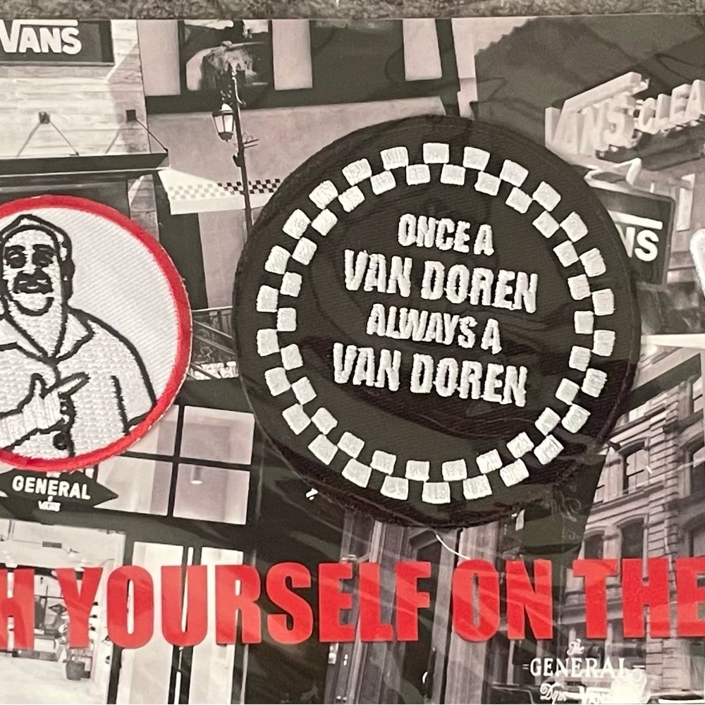 Vans Black and White Patches